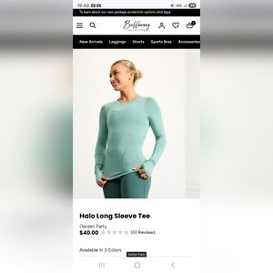 Buffbunny Halo Long Sleeve Top - Xl Garden Party NWT